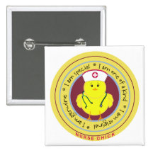 Krankenschwester-Küken Anstecknadelbutton