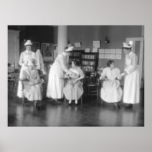 Krankenschwester-Schule, frühe 1900s Poster
