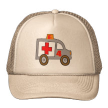 Krankenwagen-4. Geburtstags-Geschenke Retrokult Cap