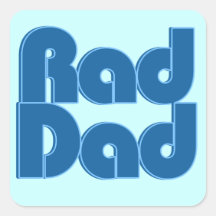 Krasser Vati Quadratsticker