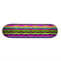 Krasser Zag-dunkle Regenbogen-Explosion Personalisierte Skatedecks