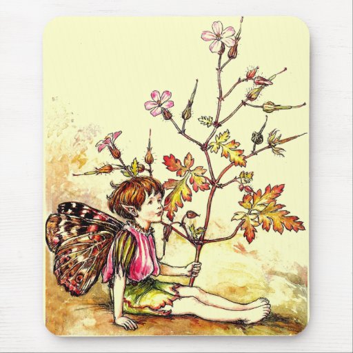Kraut-Robert-Blumen-Fee Cicely-Marys Barker Mauspads