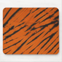Krawatten-bengalischer Streifen-schwarze u. orange Mauspad