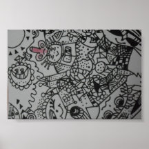 Kreatives zeichnendes Plakat