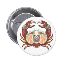 Krebs/Krebs-Symbol Anstecknadelbuttons