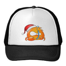 Krebs-Weihnachten Trucker Mützen