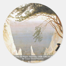 Kreide-Klippen auf Rügen, Deutschland Sticker