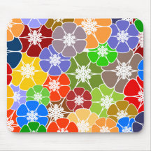 Kreis-Blume collec des schönen retro Sternes bunte Mauspad
