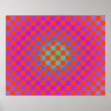 Kreis-Steigung der OPkunst-tausend violett und Re Plakatdrucke