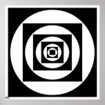 Kreise in den Quadraten - Quadrate in den Kreisen Plakatdrucke