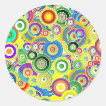Kreise von Farben Runder Aufkleber