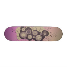 Kreisförmiges städtisches violettes Skateboard Individuelles Deck