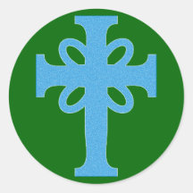 Kreuz cross runde sticker