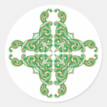 Kreuz cross runder sticker