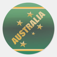 Kreuz des Südens goldener Effekt Australiens Runde Sticker