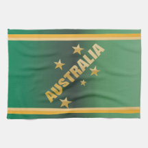 Kreuz des Südens goldener Effekt Australiens Handtuch