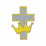Kreuz mit Krone Bestickte Freizeitjacke