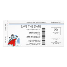 Kreuzfahrt-Schiffs-Save the Date Einladungen