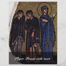 Kreuzigung durch Meister Der Nea-Moni-Kirche im Ch Vollfarbige Flyer