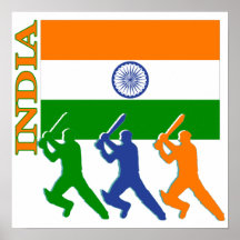 Kricket-Indien-Plakat
