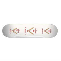 Kricket-Mutter Hearts Personalisierte Skateboards