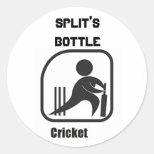 Kricketlogo, Split'sBottle Aufkleber