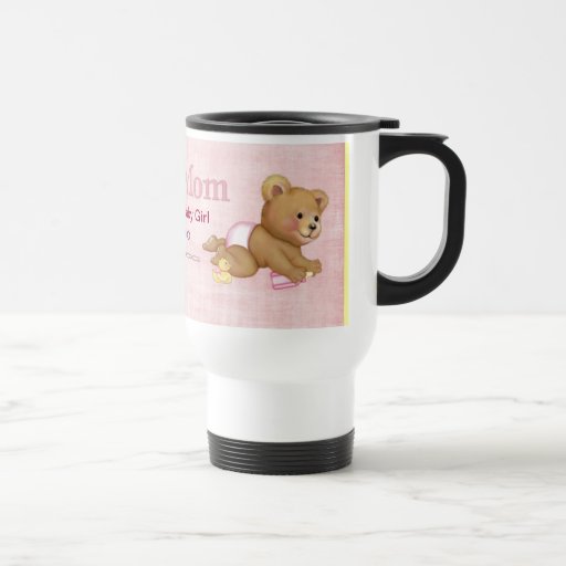 Kriechender Teddy - junge Mutter des Mädchens - fe Tee Tasse