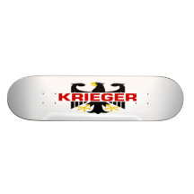 Krieger Familienname Personalisiertes Skateboarddeck