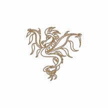 Kriegersdrache Besticktes Kapuzenpulli