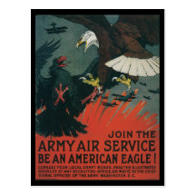 Kriegs-Zeit-Postkarten-Amerikaner Eagles