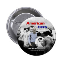 KRIEGSGEFANGEN John McCain-Amerikaner-Held Anstecknadelbutton