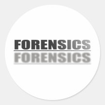 KRIMINALISTIK RUNDE STICKER