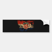 Kroatien-Flagge Autosticker
