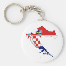 Kroatien-Flaggenkarte Stunde Hrvatska Schlüsselbänder