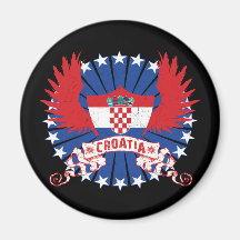 Kroatien Winged Kühlschrankmagnete