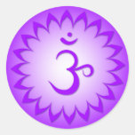 Krone Chakra - Sahasrara Runder Sticker