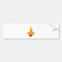 Krone Flamme crown flame Auto Sticker