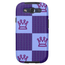 Kronen-Checkered Druck-Galaxie-Hüllen Galaxy S3 Hüllen