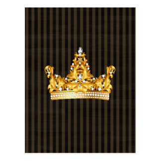 Kronengoldsareptasenf stripes königlichen Adligen Postkarten