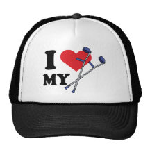 Krücke-Liebe-Hut Baseball Kappe