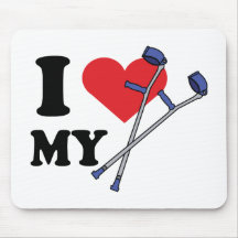 Krücke-Liebe Mousepad