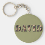 KRW Camoflage NamensKeychain - David Schlüsselband