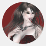 KRW Dame Vampire Halloween Sticker