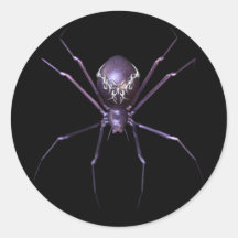 KRW Jeweled Spinne Halloween Runde Aufkleber
