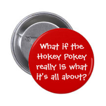 KRW lustiger Hokey Pokey-Witz Buttons