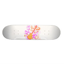 KRW-Mädchen-Rock-Gitarren-Schmutz Personalisierte Skatedecks