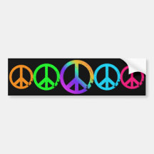 KRW-Regenbogen-Friedenszeichen Autosticker