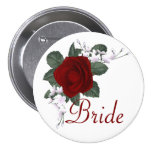 KRW-Rosen-Braut, die Pin Wedding ist Anstecknadelbutton