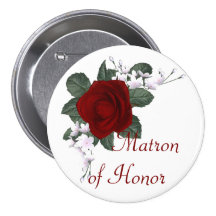 KRW-Rosen-Matrone der Ehre Wedding Pin Anstecknadelbutton