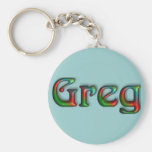 KRWhippie-Nut-Name Keychain - Greg Schlüsselanhänger
